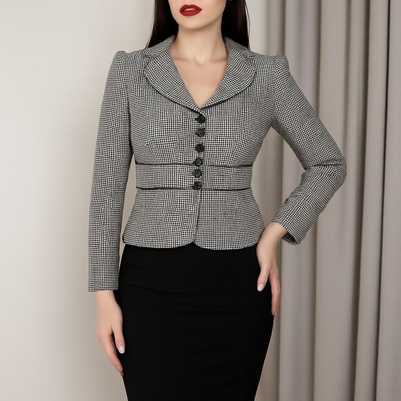 Nine West Jackets & Blazers - Nine West Houndstooth Blazer Women’s 14P Vintage Office Chic